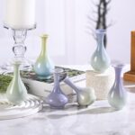 KAMMAK Colored Ceramic Vase, Beautiful Hand-Painted Decorative Vase, Modern Art Porcelain Vase for Flower Mantle Dining Table Centerpiece, Entryway Living Room Wedding...