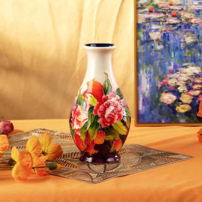 KAMMAK Colored Ceramic Vase, Beautiful Hand Painted Decorative Vase, Modern Art Porcelain Vase for Flower Mantle Dining Table Centerpiece, Entryway Living Room Wedding... KAMMAK 8HPYZF058 ceramic vase decorative craft detail image 7
