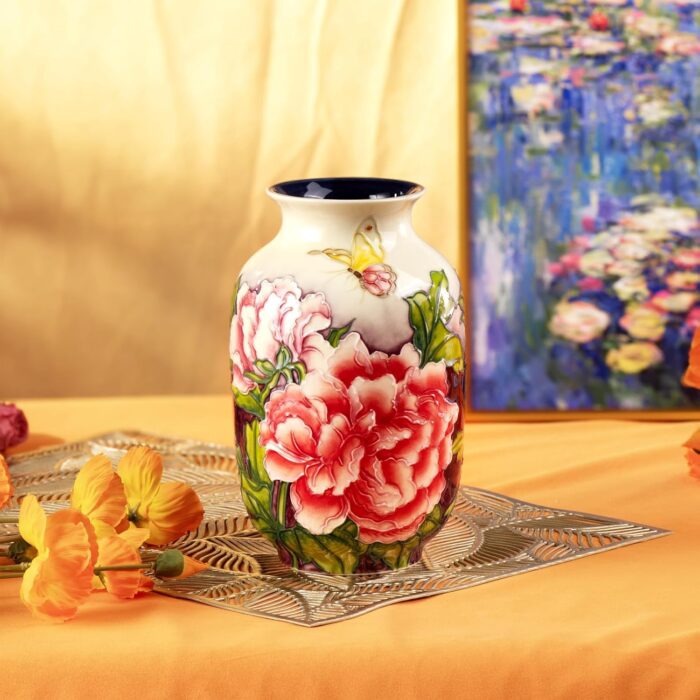 KAMMAK Colored Ceramic Vase, Beautiful Hand Painted Decorative Vase, Modern Art Porcelain Vase for Flower Mantle Dining Table Centerpiece, Entryway Living Room Wedding... KAMMAK 8HPYZF066 ceramic vase decorative craft detail image 7