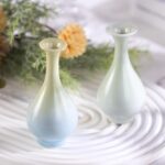 KAMMAK Colored Ceramic Vase, Beautiful Hand-Painted Decorative Vase, Modern Art Porcelain Vase for Flower Mantle Dining Table Centerpiece, Entryway Living Room Wedding...