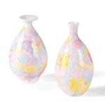 KAMMAK Colored Ceramic Vase, Beautiful Hand-Painted Decorative Vase, Modern Art Porcelain Vase for Flower Mantle Dining Table Centerpiece, Entryway Living Room Wedding...