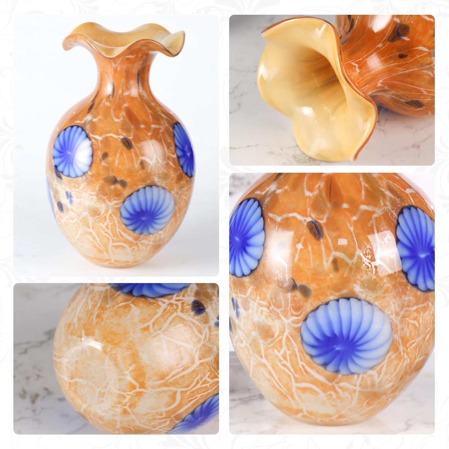 KAMMAK 8HPFH02044 glass vase detail image 3 in product description