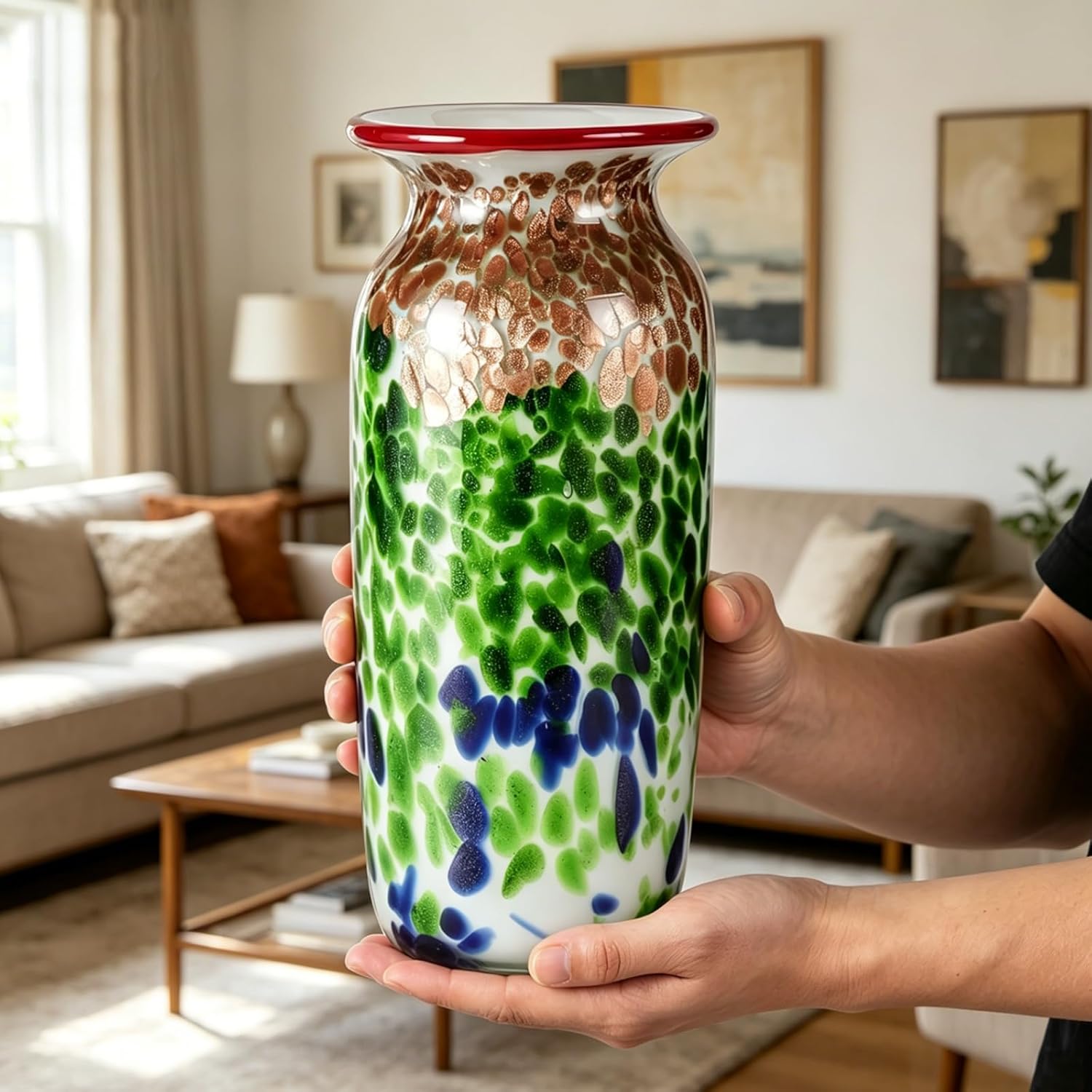 KAMMAK 8HPFH02046 glass vase detail image 4 in product description