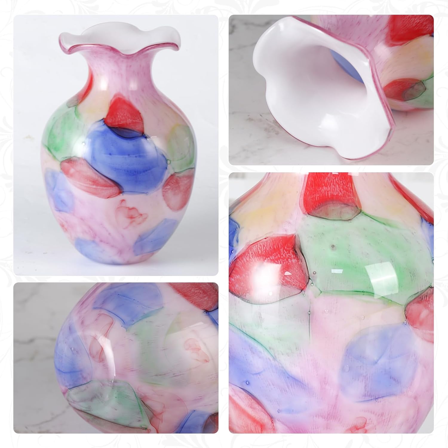KAMMAK 8HPFH02048 glass vase detail image 4 in product description
