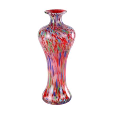 KAMMAK Colored Glass Vase, Beautiful Hand Blown Decorative Vase, Modern Art Vase for Flower Mantle Dining Table Centerpiece, Entryway Living Room Wedding Decoration, 8HPFH02040