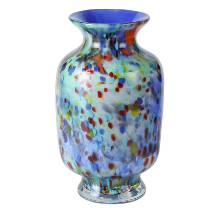 KAMMAK Colored Glass Vase, Beautiful Hand Blown Decorative Vase, Modern Art Vase for Flower Mantle Dining Table Centerpiece, Entryway Living Room Wedding Decoration, 8HPFH02053