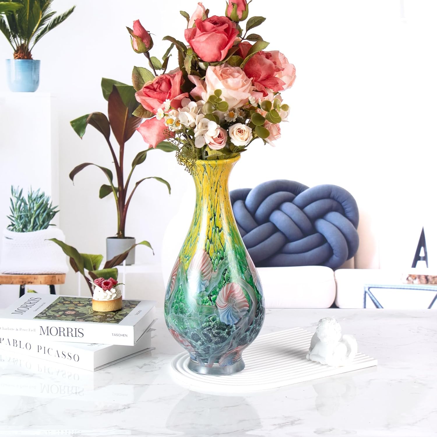 KAMMAK colored glass vase - detail image 2