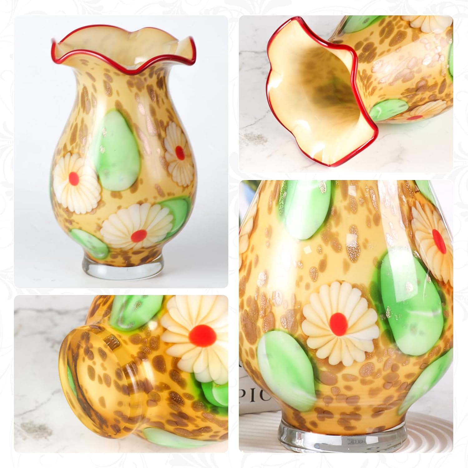 KAMMAK 8HPFH02052 glass vase detail image 3 in product description