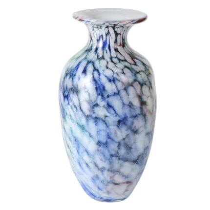 KAMMAK Colored Glass Vase, Beautiful Hand Blown Decorative Vase, Modern Art Vase for Flower Mantle Dining Table Centerpiece, Entryway Living Room Wedding Decoration, 8HPFH02060