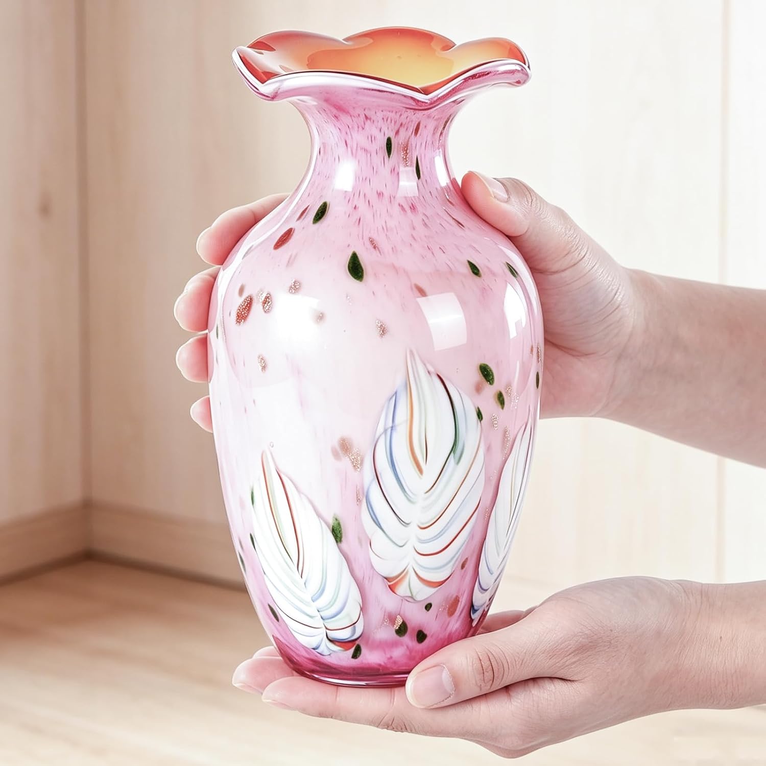 KAMMAK 8HPFH02056 glass vase detail image 4 in product description
