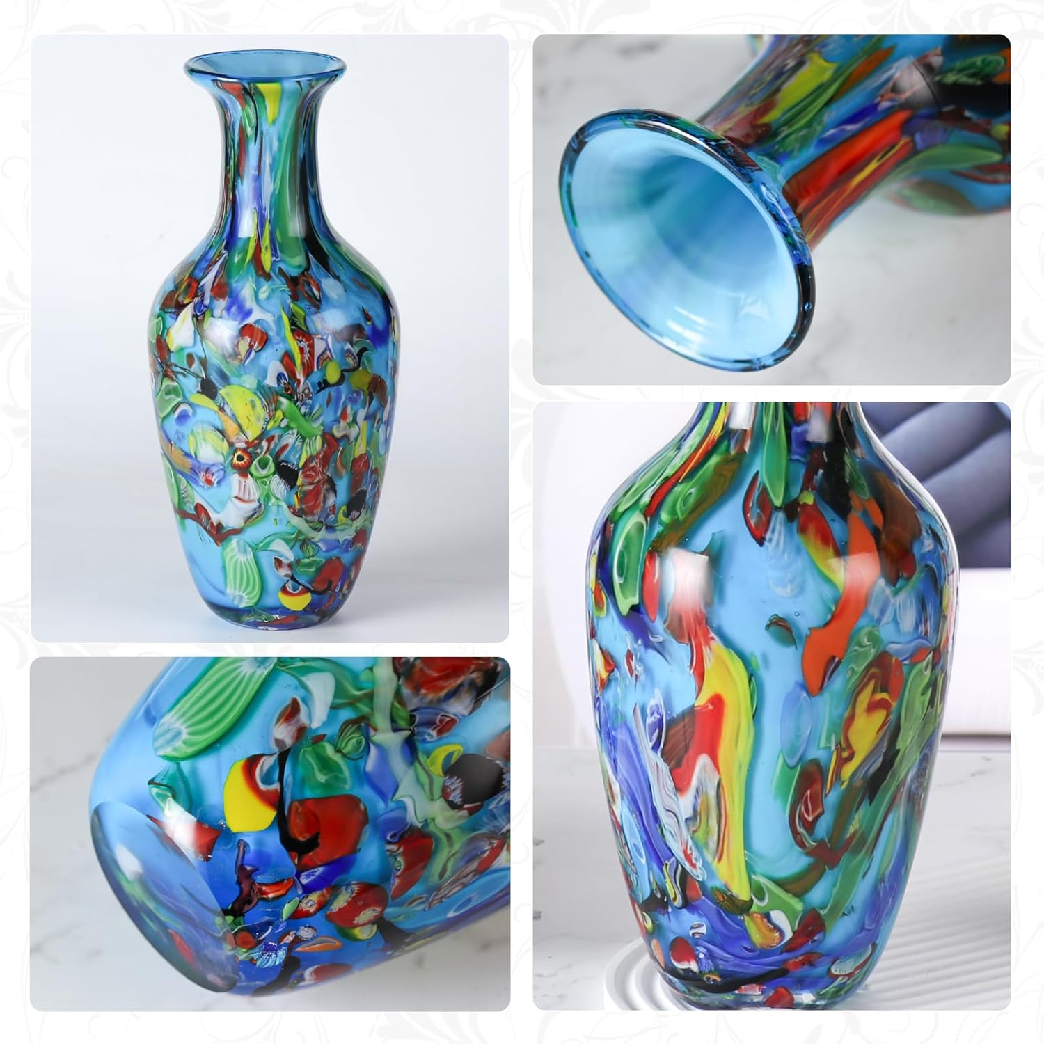 KAMMAK colored glass vase - detail image 3