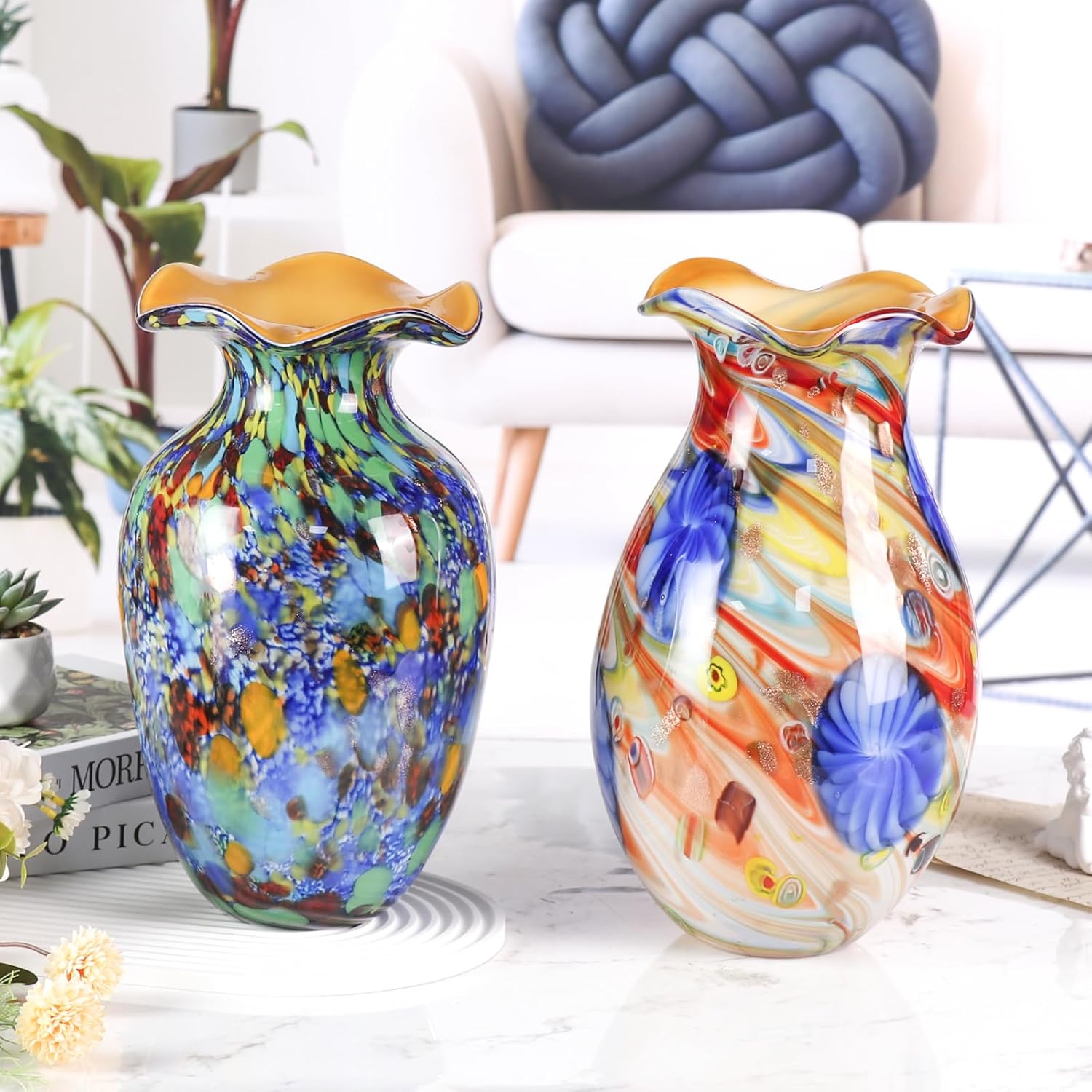 KAMMAK 8HPFH02062 glass vase detail image 2 in product description