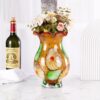 KAMMAK 8HPFH02033 glass vase side angle view showing silhouette