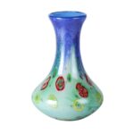 KAMMAK Colored Glass Vase, Beautiful Hand Blown Decorative Vase, Modern Art Vase for Flower Mantle Dining Table Centerpiece, Entryway Living Room Wedding Decoration (JG2093)