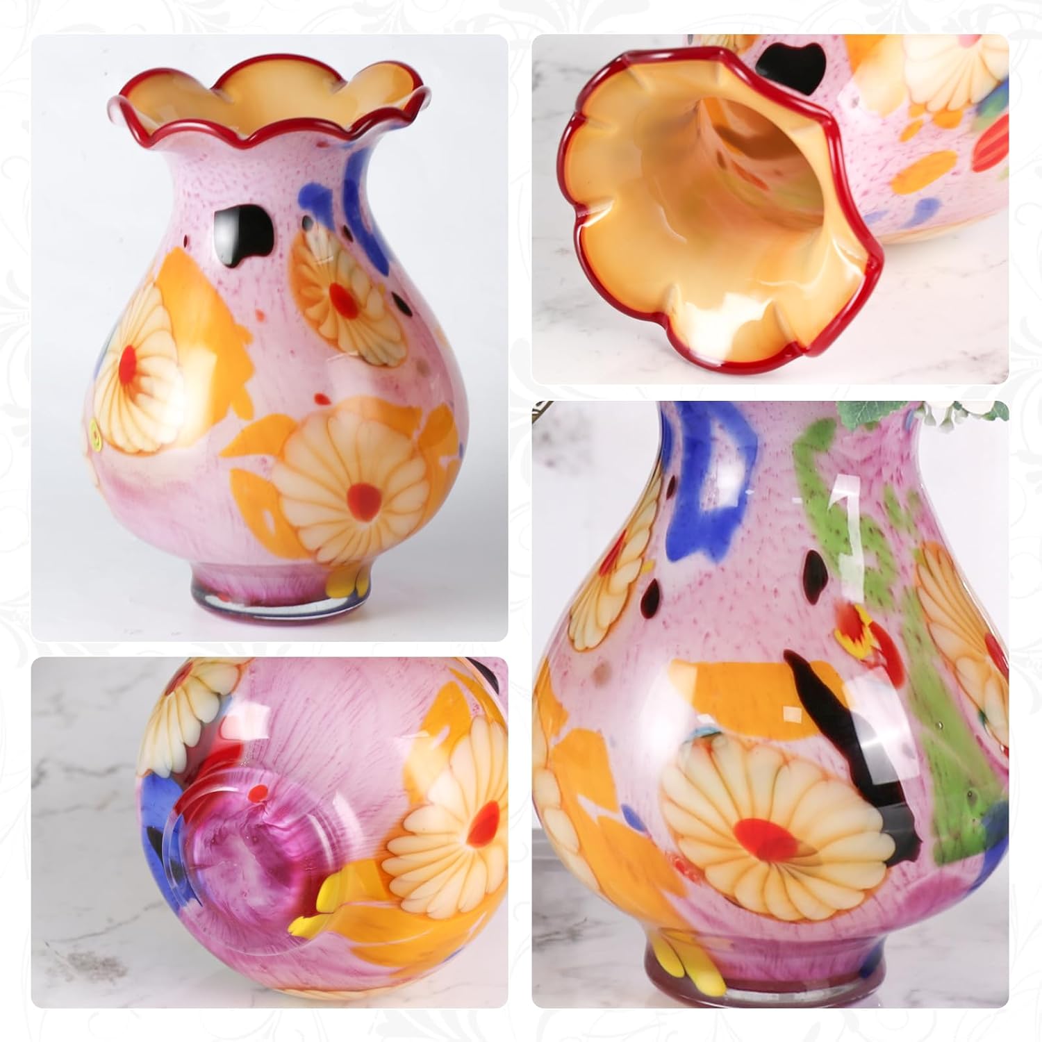 KAMMAK 8HPFH02066 glass vase detail image 3 in product description