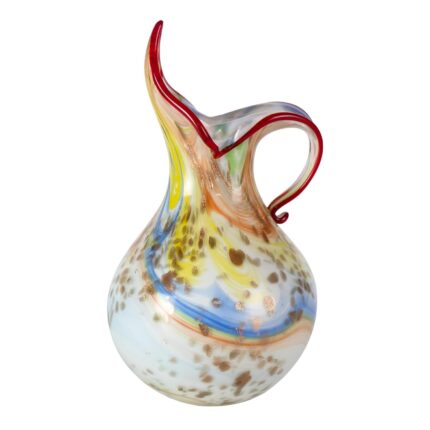 KAMMAK Colored Glass Vase, Beautiful Hand Blown Decorative Vase, Modern Art Vase for Flower Mantle Dining Table Centerpiece, Entryway Living Room Wedding Decoration, 8HPFH02067