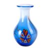 KAMMAK Colored Glass Vase, Beautiful Hand Blown Decorative Vase, Modern Art Vase for Flower Mantle Dining Table Centerpiece, Entryway Living Room Wedding Decoration (JG2111) KAMMAK 8HPJG02111 glass vase front view for product display