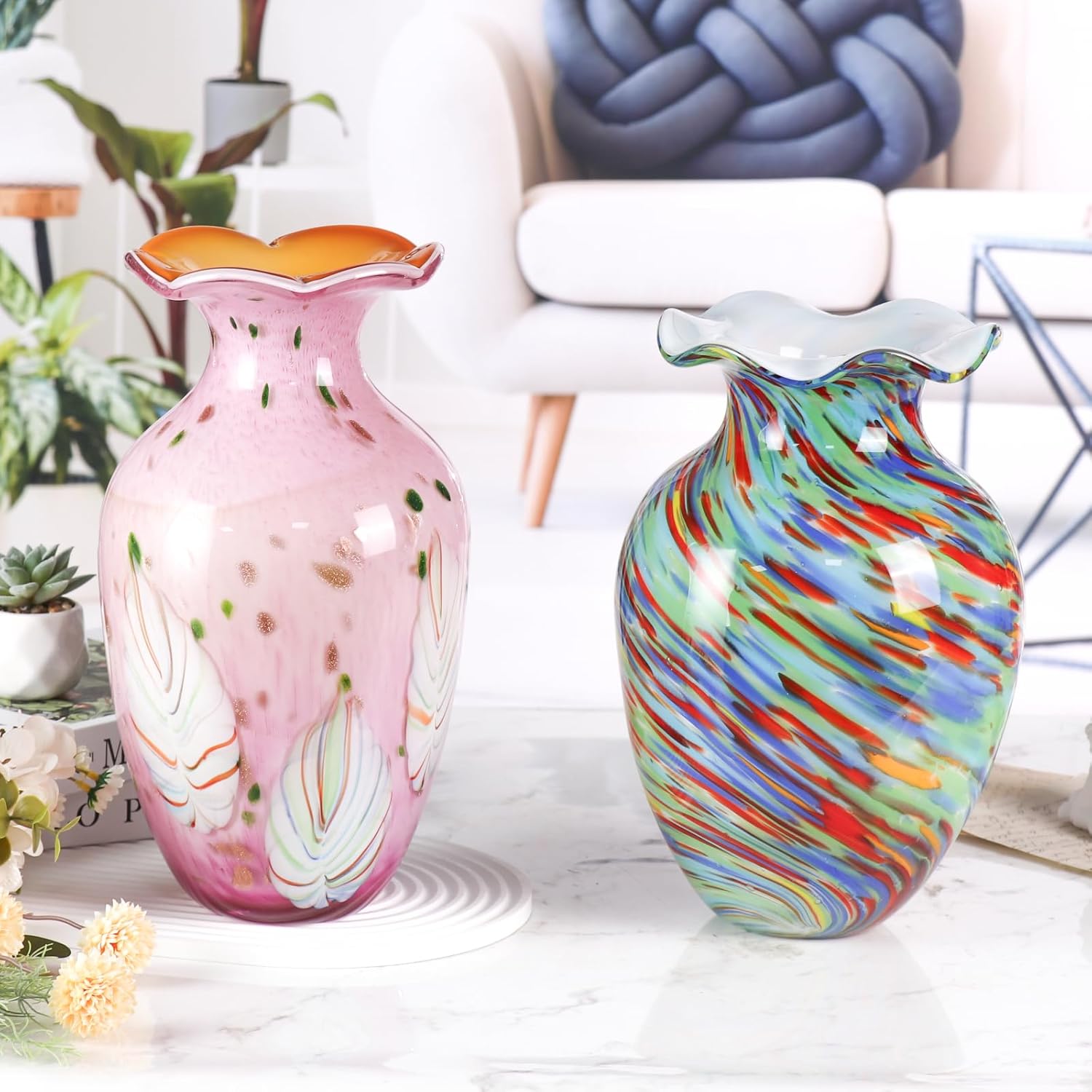 KAMMAK 8HPFH02068 glass vase detail image 2 in product description