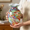 KAMMAK 8HPFH02068 glass vase scale and proportion view image 6