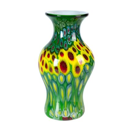 KAMMAK Colored Glass Vase, Beautiful Hand Blown Decorative Vase, Modern Art Vase for Flower Mantle Dining Table Centerpiece, Entryway Living Room Wedding Decoration, 8HPFH02118
