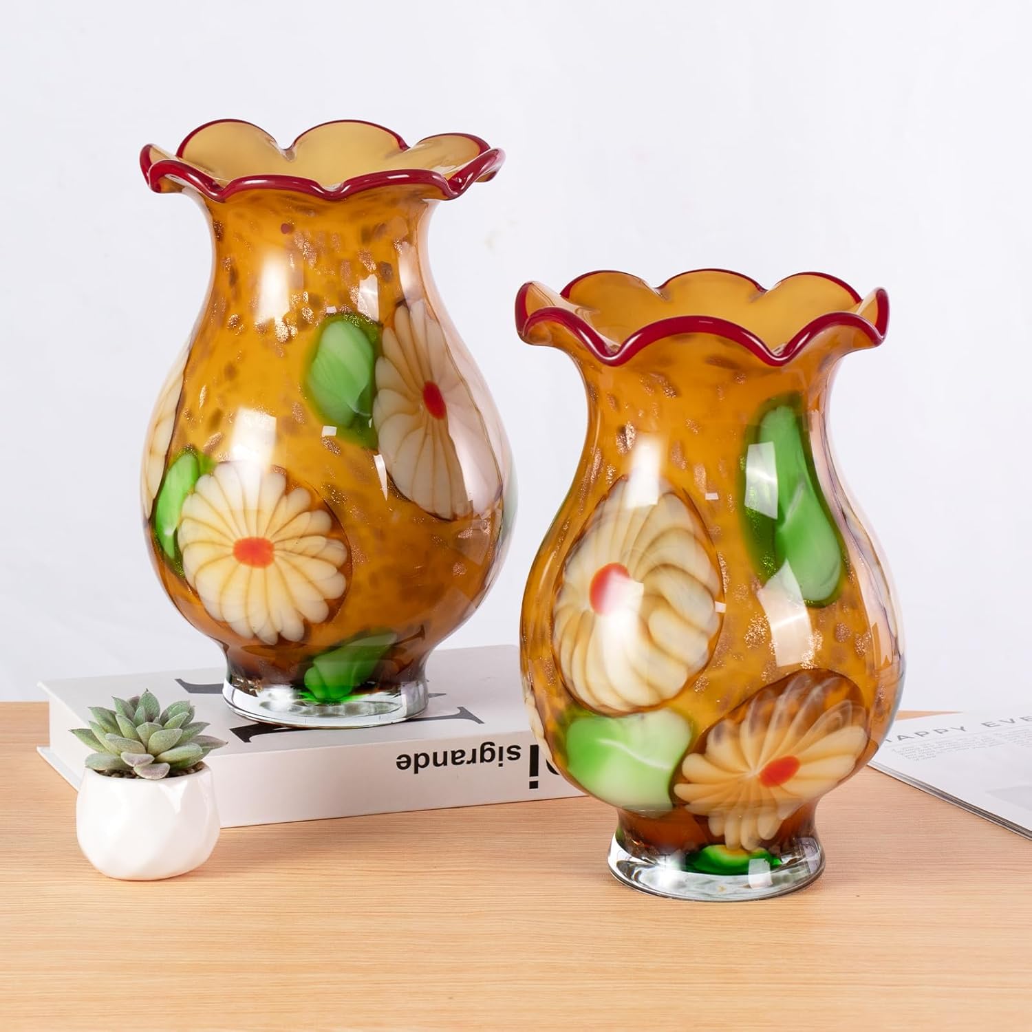 KAMMAK 8HPFH02033 glass vase detail image 2 in product description