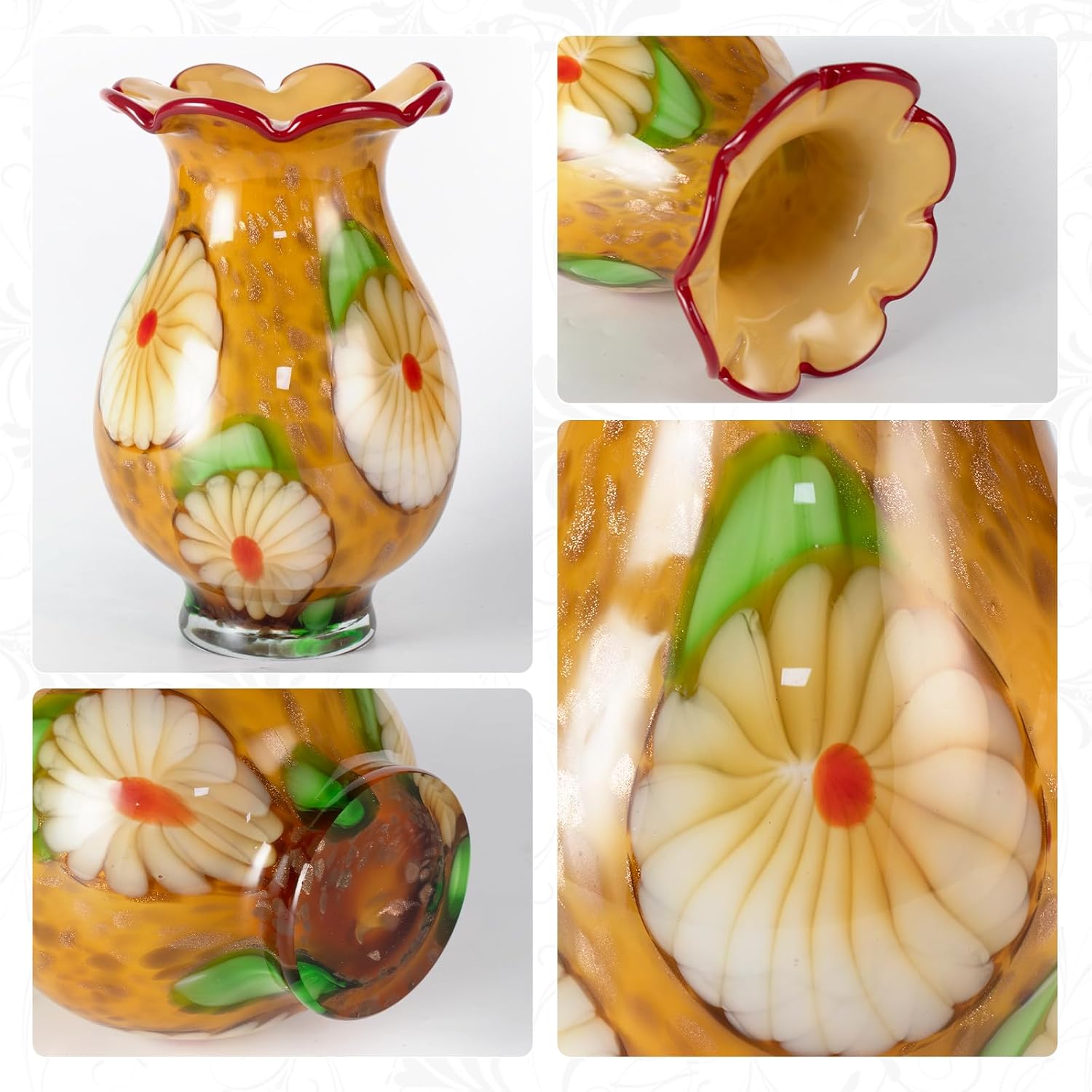 KAMMAK 8HPFH02033 glass vase detail image 3 in product description