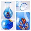 KAMMAK Colored Glass Vase, Beautiful Hand Blown Decorative Vase, Modern Art Vase for Flower Mantle Dining Table Centerpiece, Entryway Living Room Wedding Decoration (JG2111) KAMMAK 8HPJG02111 glass vase shape and proportion detail image 3