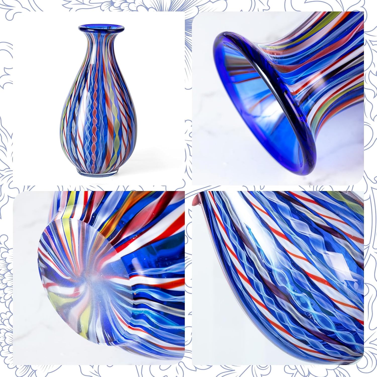 KAMMAK 8HPJG02004 glass vase detail image 3 in product description
