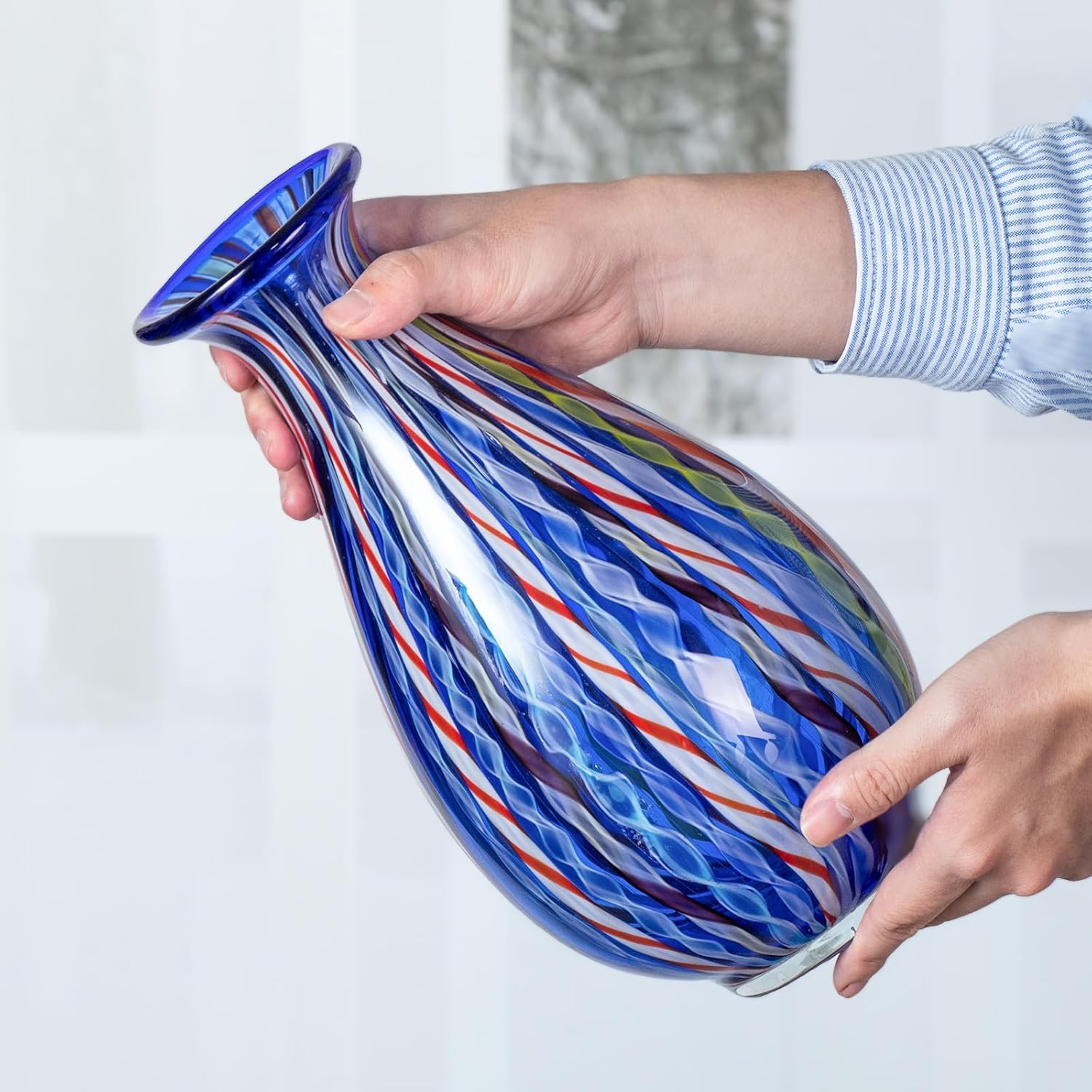KAMMAK 8HPJG02004 glass vase detail image 4 in product description