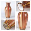 KAMMAK Colored Glass Vase, Beautiful Hand Blown Decorative Vase, Modern Art Vase for Flower Mantle Dining Table Centerpiece, Entryway Living Room Wedding Decoration (JG2006) KAMMAK 8HPJG02006 glass vase shape and proportion detail image 3