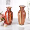 KAMMAK Colored Glass Vase, Beautiful Hand Blown Decorative Vase, Modern Art Vase for Flower Mantle Dining Table Centerpiece, Entryway Living Room Wedding Decoration (JG2006) KAMMAK 8HPJG02006 glass vase styled on dining table image 5