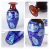 KAMMAK Colored Glass Vase, Beautiful Hand Blown Decorative Vase, Modern Art Vase for Flower Mantle Dining Table Centerpiece, Entryway Living Room Wedding Decoration (JG2115) KAMMAK 8HPJG02115 glass vase shape and proportion detail image 3