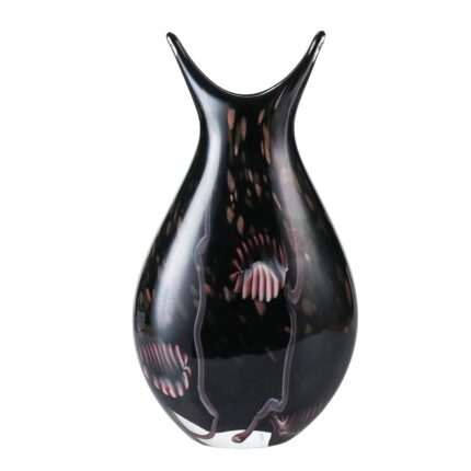 KAMMAK Colored Glass Vase, Beautiful Hand Blown Decorative Vase, Modern Art Vase for Flower Mantle Dining Table Centerpiece, Entryway Living Room Wedding Decoration (JG2123)