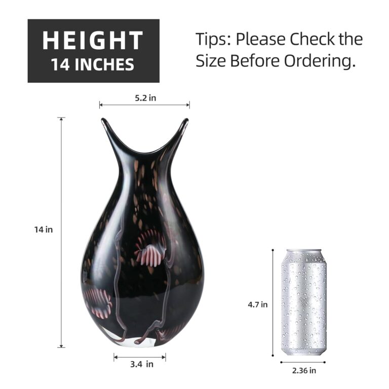KAMMAK Glass Vase JG02123 – product dimensions
