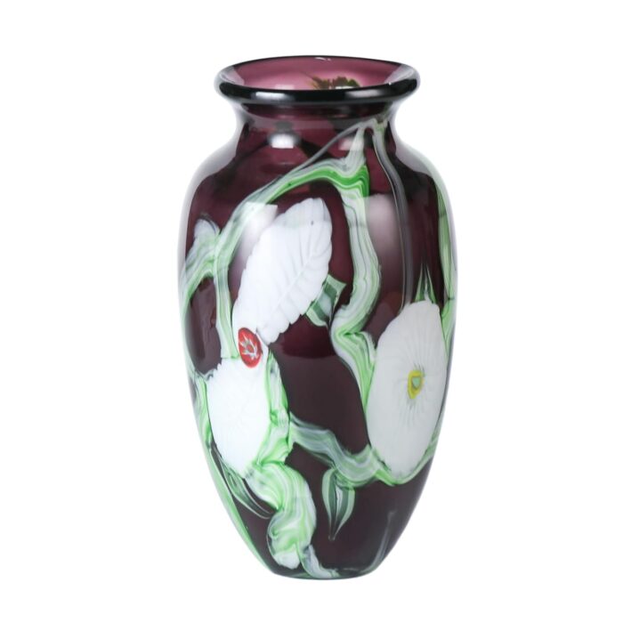 KAMMAK Colored Glass Vase, Beautiful Hand Blown Decorative Vase, Modern Art Vase for Flower Mantle Dining Table Centerpiece, Entryway Living Room Wedding Decoration (JG2150)