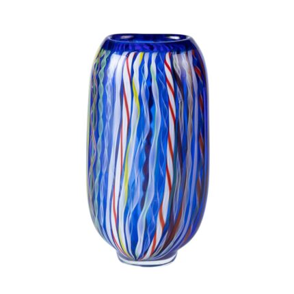 KAMMAK Colored Glass Vase, Beautiful Hand Blown Decorative Vase, Modern Art Vase for Flower Mantle Dining Table Centerpiece, Entryway Living Room Wedding Decoration (JG2005)