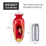 KAMMAK Colored Glass Vase, Beautiful Hand Blown Decorative Vase, Modern Art Vase for Flower Mantle Dining Table Centerpiece, Entryway Living Room Wedding Decoration (JG2011) KAMMAK 8HPJG02011 glass vase shape and proportion detail image 3