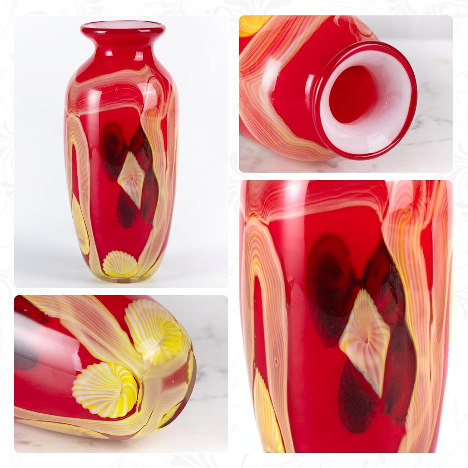 KAMMAK 8HPJG02011 glass vase detail image 2 in product description