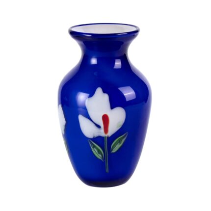 KAMMAK Colored Glass Vase, Beautiful Hand Blown Decorative Vase, Modern Art Vase for Flower Mantle Dining Table Centerpiece, Entryway Living Room Wedding Decoration (JG2062)