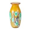 KAMMAK Colored Glass Vase, Beautiful Hand Blown Decorative Vase, Modern Art Vase for Flower Mantle Dining Table Centerpiece, Entryway Living Room Wedding Decoration (JG2069) KAMMAK 8HPJG02069 glass vase front view for product display