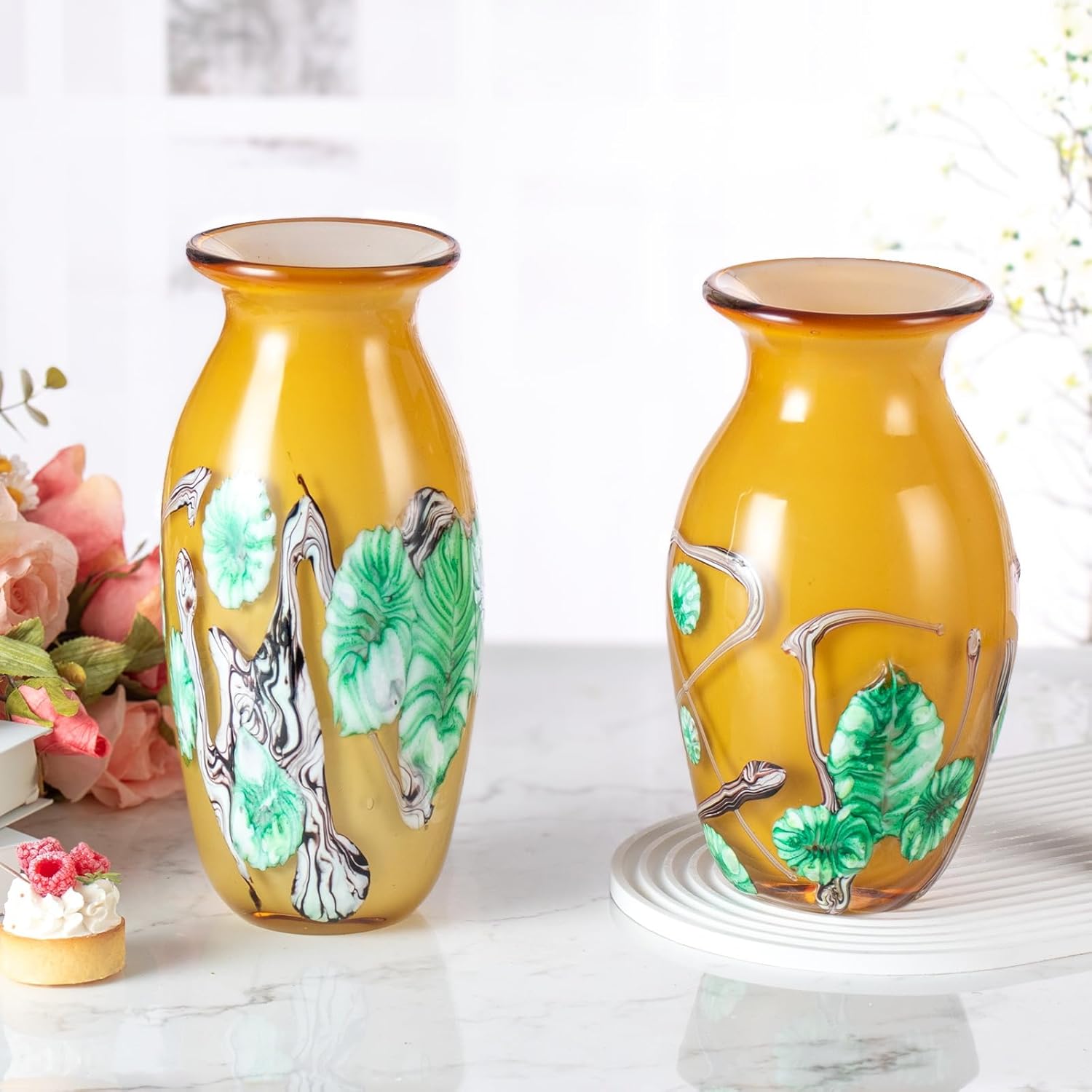 KAMMAK 8HPJG02069 glass vase detail image 3 in product description