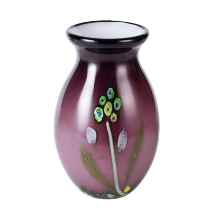 KAMMAK Colored Glass Vase, Beautiful Hand Blown Decorative Vase, Modern Art Vase for Flower Mantle Dining Table Centerpiece, Entryway Living Room Wedding Decoration (JG2077)