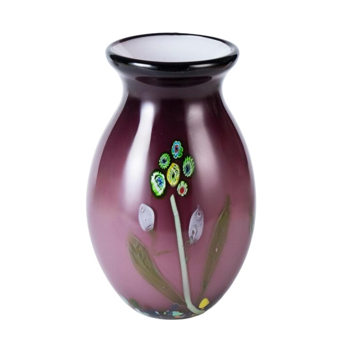 KAMMAK Colored Glass Vase, Beautiful Hand Blown Decorative Vase, Modern Art Vase for Flower Mantle Dining Table Centerpiece, Entryway Living Room Wedding Decoration (JG2077) KAMMAK 8HPJG02077 glass vase front view for product display