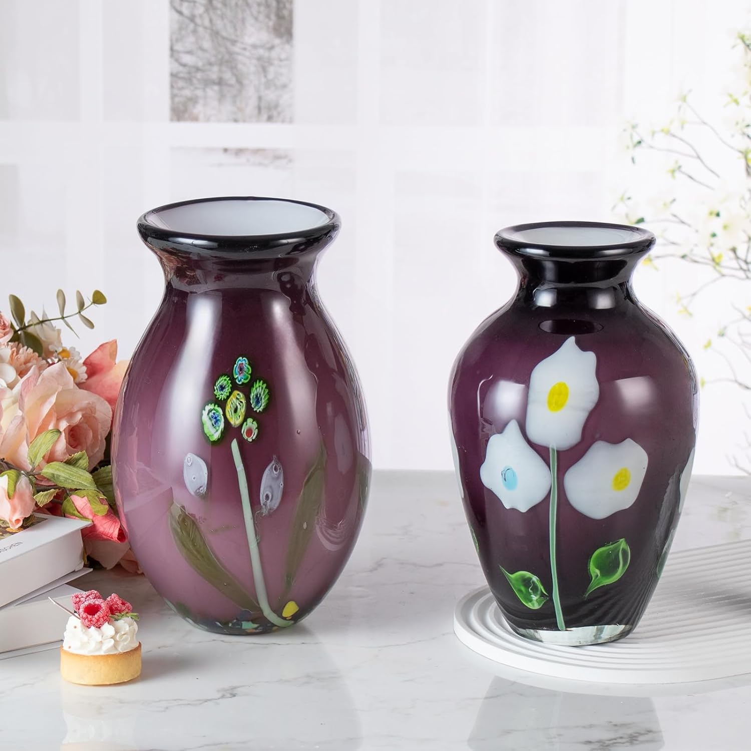 KAMMAK 8HPJG02077 glass vase detail image 3 in product description