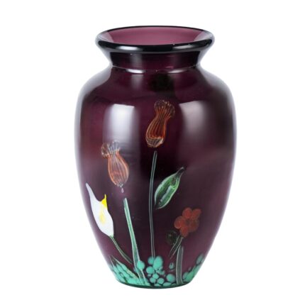 KAMMAK Colored Glass Vase, Beautiful Hand Blown Decorative Vase, Modern Art Vase for Flower Mantle Dining Table Centerpiece, Entryway Living Room Wedding Decoration (JG2100)