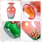 KAMMAK Colored Glass Vase, Beautiful Hand Blown Decorative Vase, Modern Art Vase for Flower Mantle Dining Table Centerpiece, Entryway Living Room Wedding Decoration (JG2099) KAMMAK 8HPJG02099 glass vase styled on dining table image 5