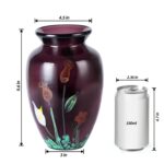 KAMMAK Colored Glass Vase, Beautiful Hand Blown Decorative Vase, Modern Art Vase for Flower Mantle Dining Table Centerpiece, Entryway Living Room Wedding Decoration (JG2100) KAMMAK 8HPJG02100 glass vase shape and proportion detail image 3