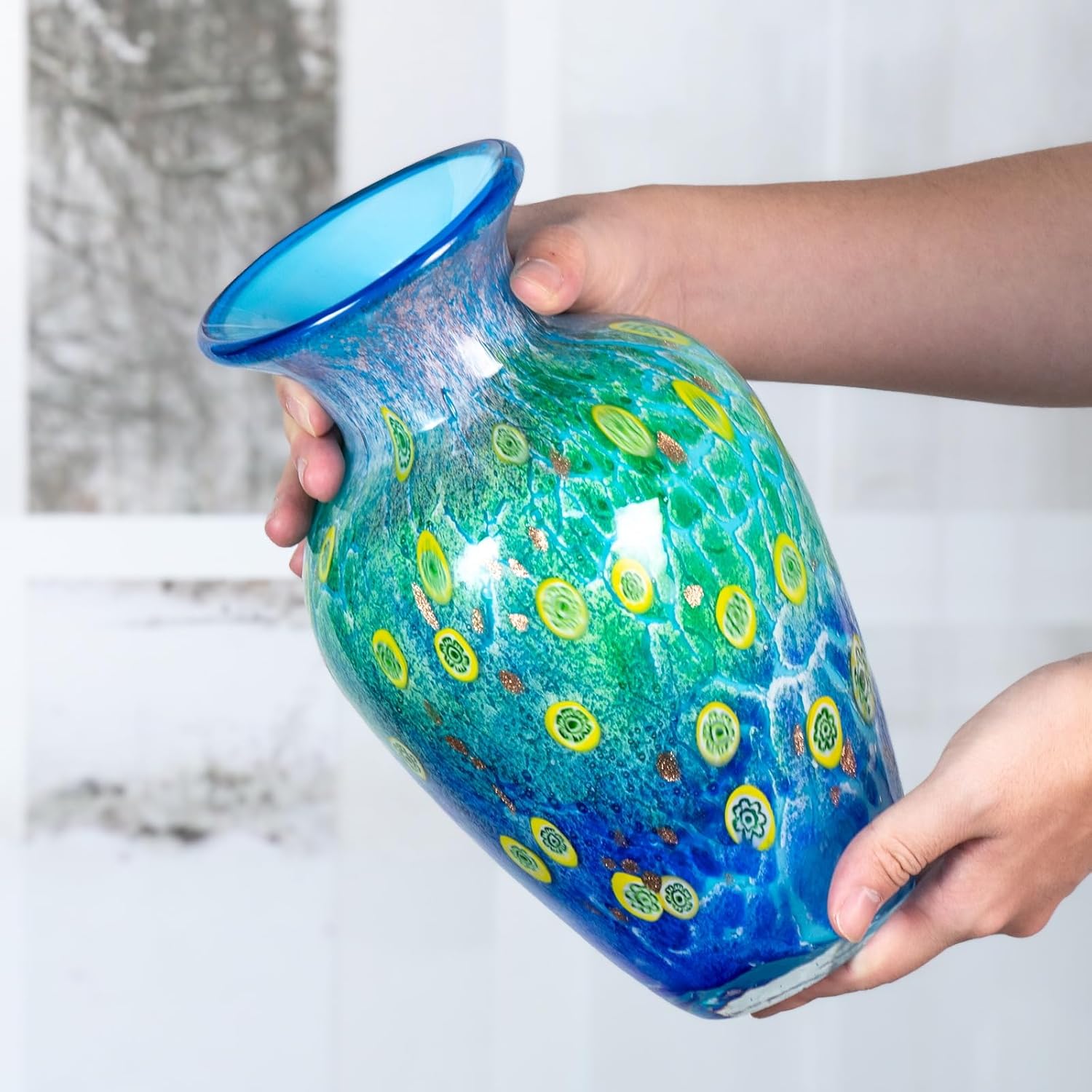 KAMMAK 8HPJG02104 glass vase detail image 1 in product description