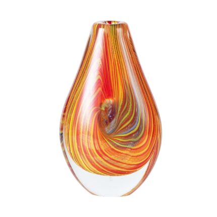 KAMMAK Colored Glass Vase, Beautiful Hand Blown Decorative Vase, Modern Art Vase for Flower Mantle Dining Table Centerpiece, Entryway Living Room Wedding Decoration (JG2112)
