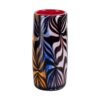 KAMMAK Colored Glass Vase, Beautiful Hand Blown Decorative Vase, Modern Art Vase for Flower Mantle Dining Table Centerpiece, Entryway Living Room Wedding Decoration (JG20121) KAMMAK 8HPJG02121 glass vase front view for product display